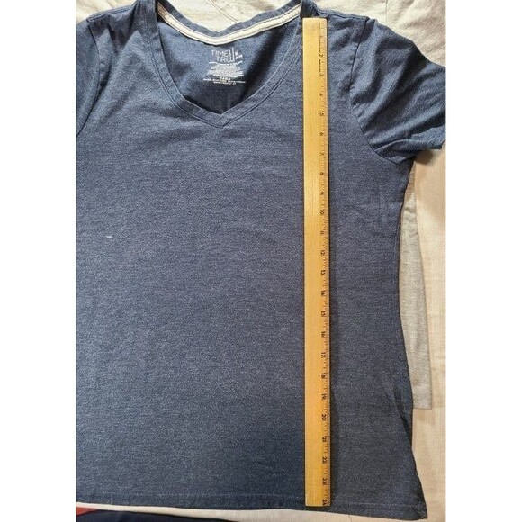 Time and Tru 3-Pack T-Shirts Size Medium 8-10 Casual Tops Minor Stains - Picture 9 of 9